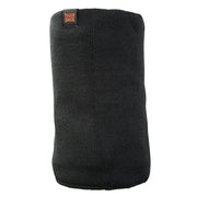 Black neck warmer on a white background