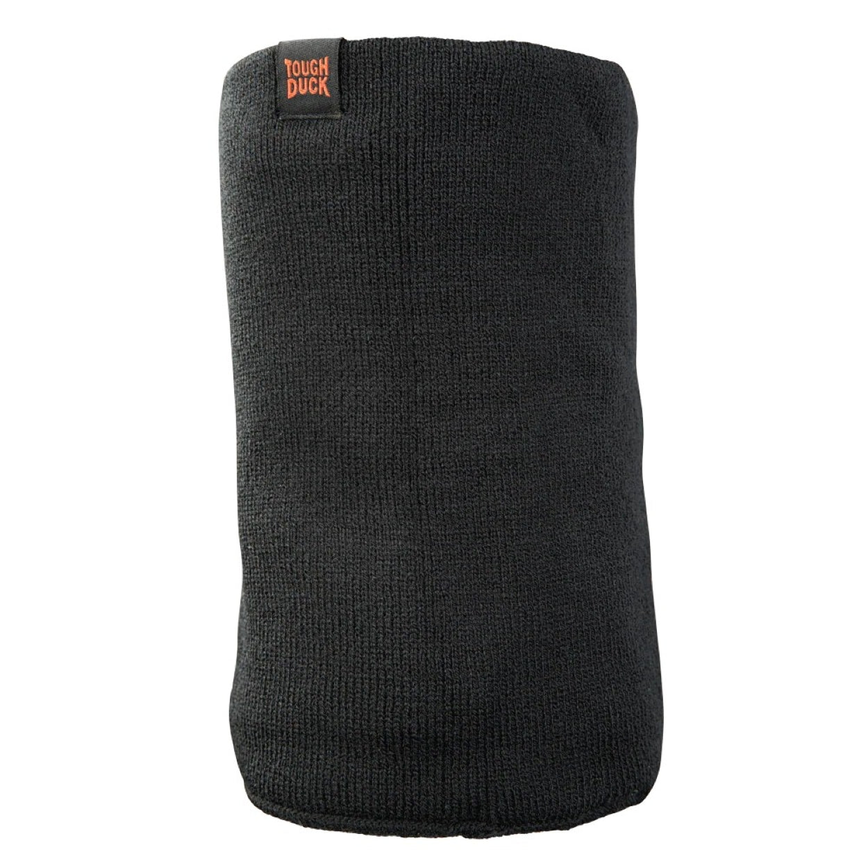 Black neck warmer on a white background